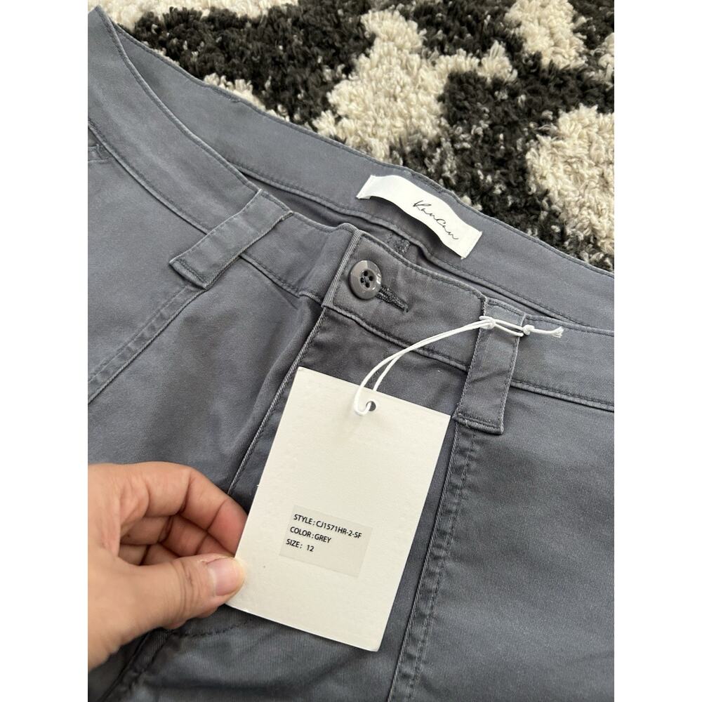 Kancan Grey Cargo Styled Pants Size 12 NWT - Picture 2 of 6